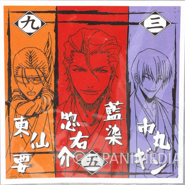 BLEACH Aizen & Ichimaru Gin & Tosen Bandana 50x50cm Shueisha Shonen Jump Japanimedia Store FRONT