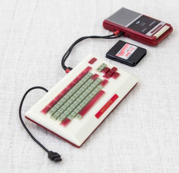 Nintendo Miniature Figure FAMILY BASIC & DATA RECORDER HVC-007 JAPAN FAMICOM NES Japanimedia Store FRONT
