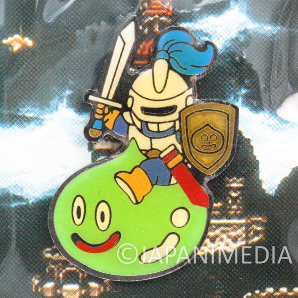 Retro RARE! Dragon Quest VI 6 Slime Knight Metal Pins WARRIOR ENIX Japanimedia Store FRONT