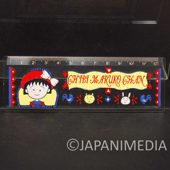 Retro Chibi Maruko Chan 12cm Ruler #1 JAPAN ANIME MANGA Japanimedia Store FRONT