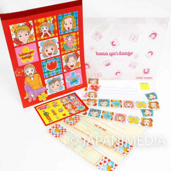 Boys Over Flowers Letter writing set [Envelope 4pc + Paper Pad + Sticker] JAPAN MANGA Japanimedia Store FRONT