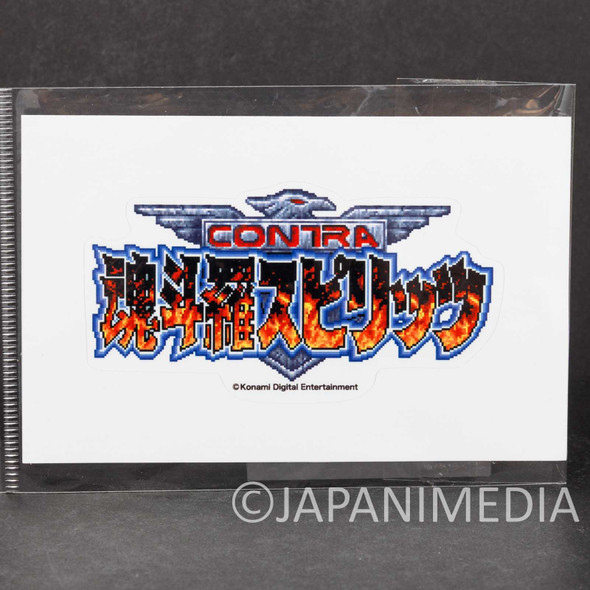 Contra Spirits Title Logo Sticker KONAMI Japanimedia Store FRONT