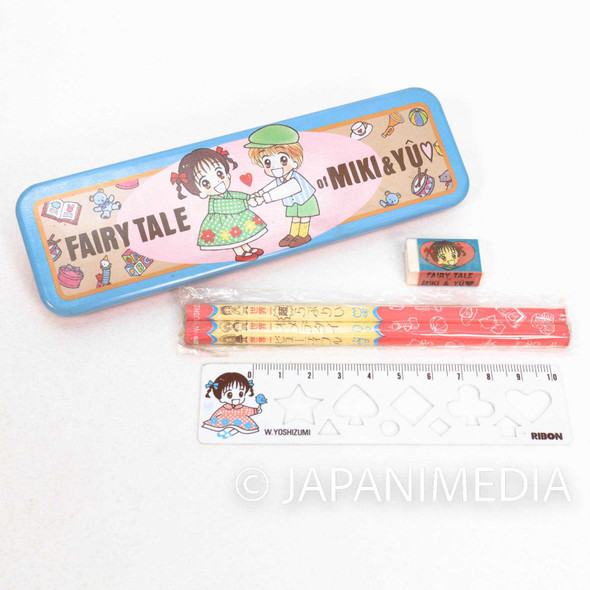 Marmalade Boy Miki & Yuu Pen Case Set [Pen Case/Pencil/Eraser/Ruler] Ribon Magazine JAPAN Japanimedia Store FRONT