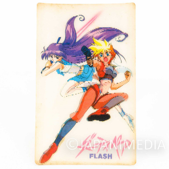 Retro RARE! Dirty Pair Flash Kei & Yuri Hologram Picture Card Japanimedia Store FRONT
