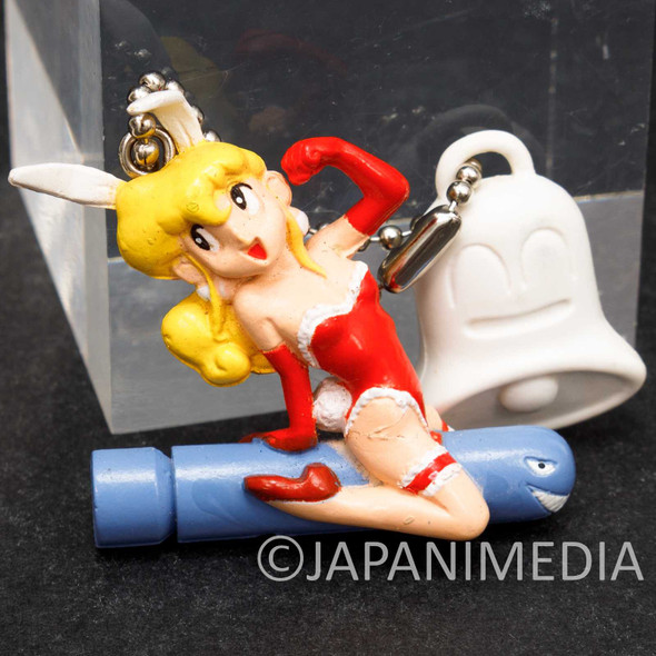 Retro RARE! Parodius Akane Figure Ballchain /KONAMI Japanimedia Store FRONT