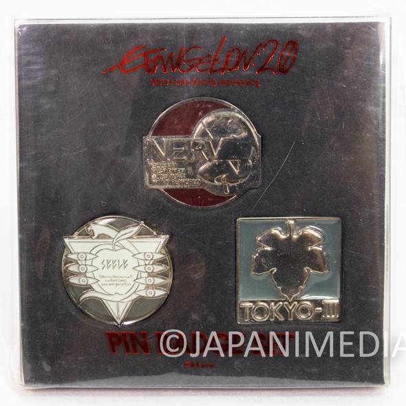 Evangelion Pins 3pc Set NERV Tokyo-3 Seele Logo Japan | Japanimedia Store Front