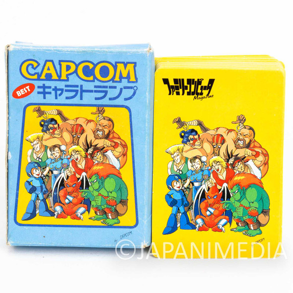 CAPCOM Best Character Trump Playing Cards 1993 Street Fighter Mega Man JAPAN Japanimedia Store FRONT