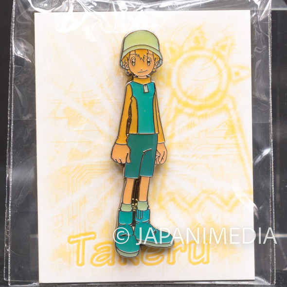 Retro RARE! Digimon Adventure 02 T.K Takeru Takaishi Metal Pins Japanimedia Store FRONT