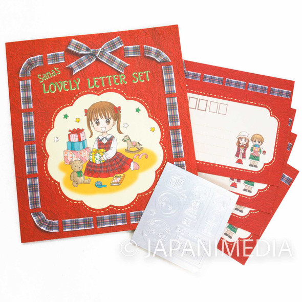 Kodocha Sana's Lovely Letter writing set [Envelope 4pc + Paper 14pc + Sticker sheet] JAPAN ANIME Japanimedia Store FRONT
