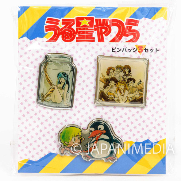 Urusei Yatsura Metal Pins 3pc Set A JAPAN ANIME RUMIKO TAKAHASHI Japanimedia Store FRONT