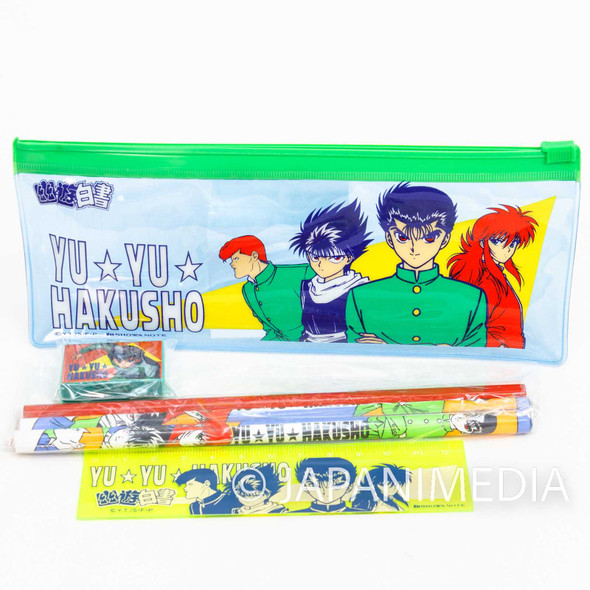 Yu Yu Hakusho Stationery Set /Pen Case Ruler Pencil Eraser Japanimedia Store FRONT