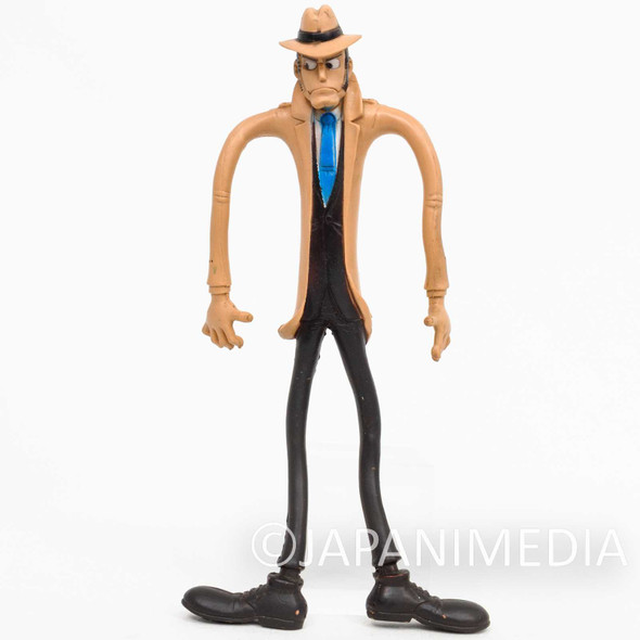 Retro RARE! Lupin the Third ZENIGATA Bendable Rubber Figure 8" Monkey Pose Japanimedia Store FRONT