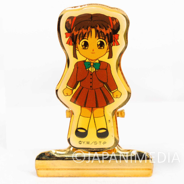 Retro RARE!! Fushigi Yugi Miaka Yuki Metal Clip Japanimedia Store FRONT