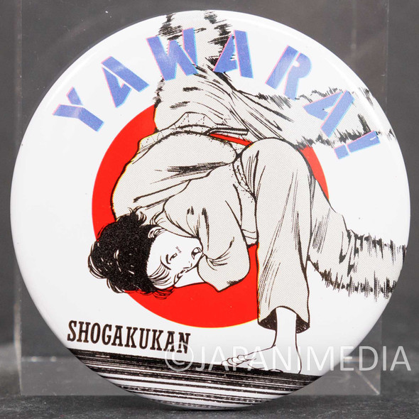 Retro RARE YAWARA Yawara Inokuma Button Badge #2 JUDO JAPAN ANIME Japanimedia Store FRONT