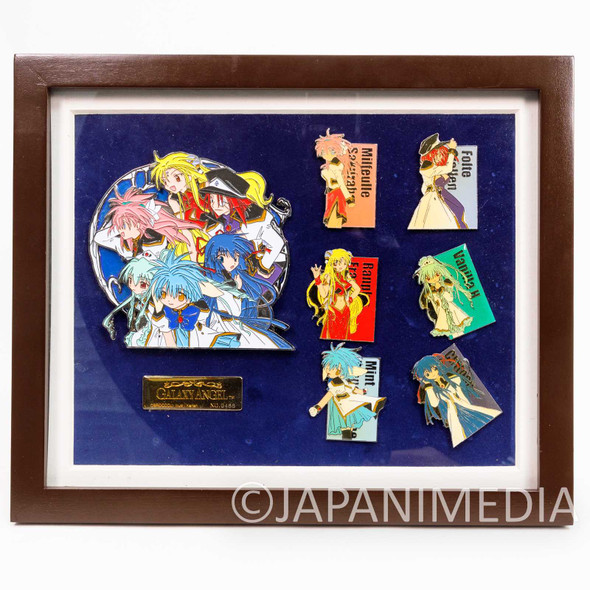 Galaxy Angel Metal Pins Set Limited JAPAN ANIME Project G.A. Japanimedia Store FRONT