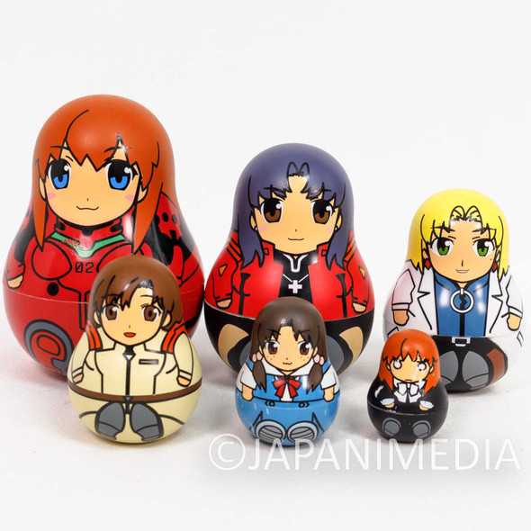 (DAMAGED) Evangelion Asuka Misato Ritsuko Stacking Figure SEGA NOBOX Japanimedia Store FRONT