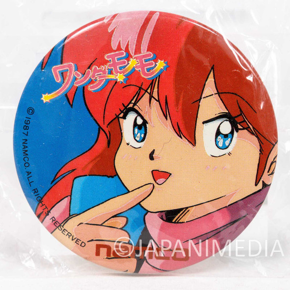 Wonder Momo Can Button Badge Pins #2 JAPAN GAME PC Engine NAMCO Japanimedia Store FRONT