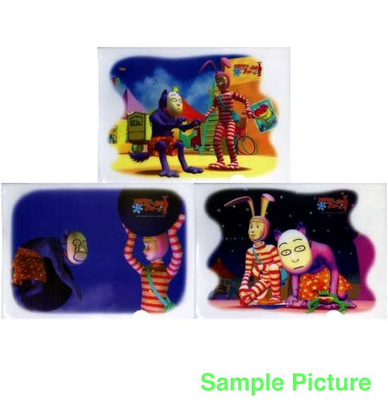RARE! Popee the Performer Clear A4 size File Folder 3pc Set Japanimedia Store FRONT