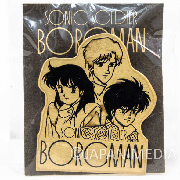 Retro RARE! Sonic Soldier Borgman Metal Pins /Ryo Hibiki Chuck Swegger Anice Farm Japanimedia Store FRONT
