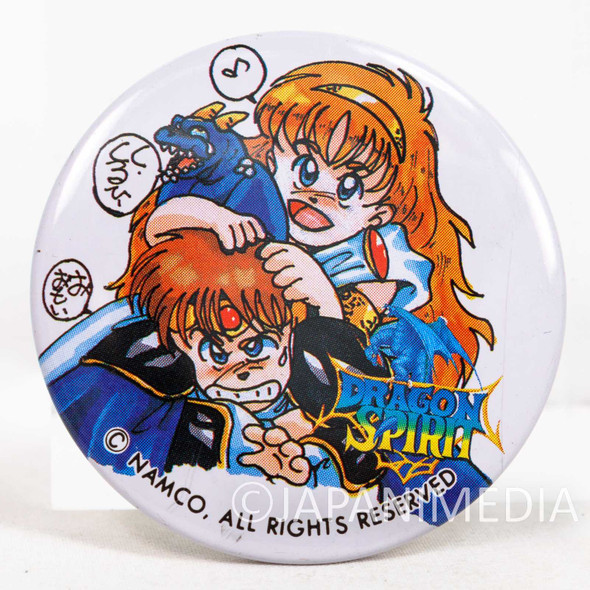 Retro! Dragon Spirit Tin Button Badge #2 JAPAN JAPAN GAME PC Engine NAMCO Japanimedia Store FRONT