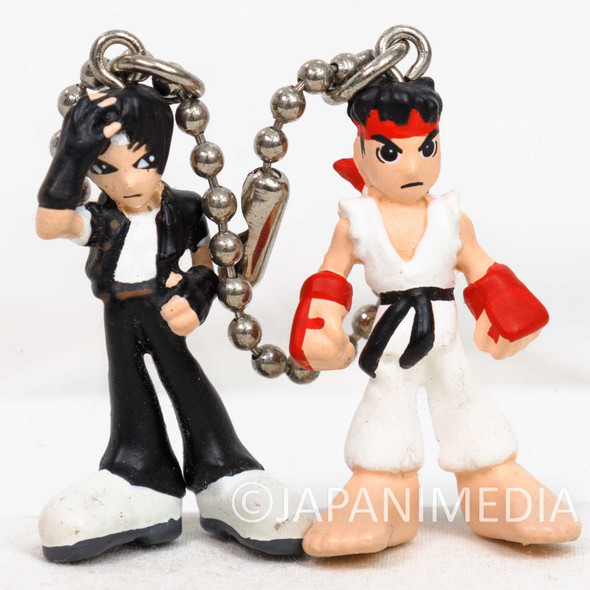 KOF Kyo Kusanagi x Street Fighter Ryu Figure Ballchain CAPCOM SNK Japanimedia Store FRONT