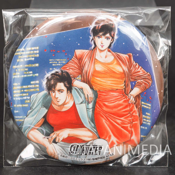 City Hunter Can Badge Pins #6 Ryo Saeba Kaori Makimura JAPAN Hojo Tsukasa Japanimedia Store FRONT