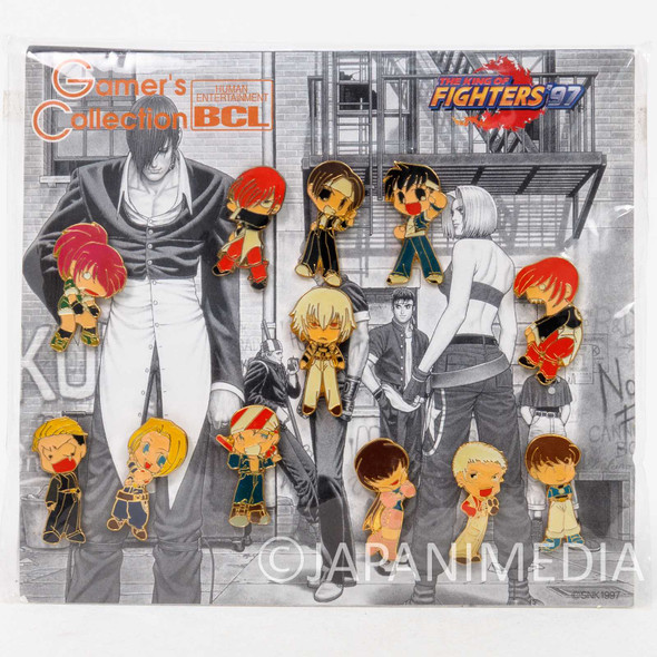 Retro RARE! King of Fighters '97 Metal Pins 12pc Set SNK Gamer's Collection Japanimedia Store FRONT