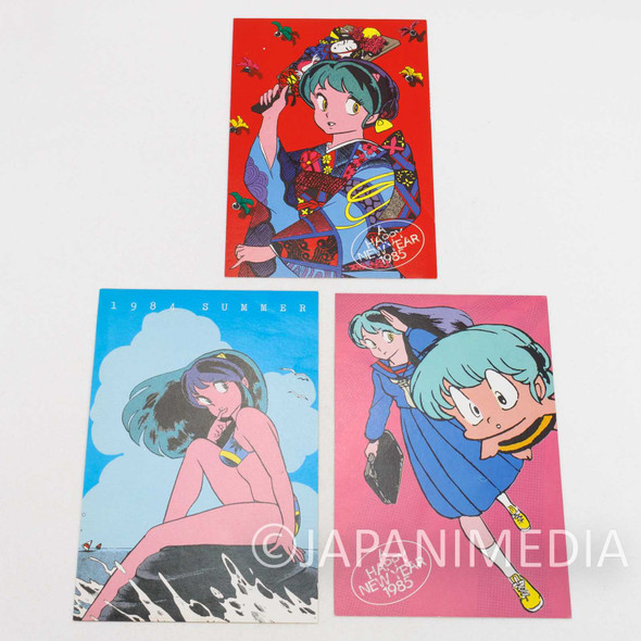 Retro Urusei Yatsura Post Card 3pc Set / Lum / Ten Japanimedia Store FRONT