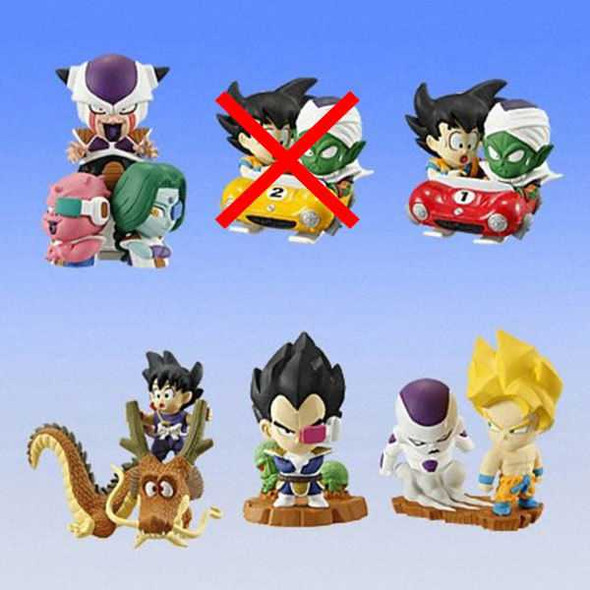 [Set of 5] Dragon Ball Z Petit Imagination Figure Gashapon Bandai JAPAN 2 Japanimedia Store FRONT