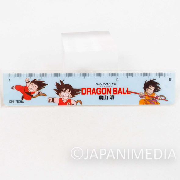 Retro RARE! Dragon Ball Son Gokou 15cm Ruler Shueisha Shonen Jump Japanimedia Store FRONT