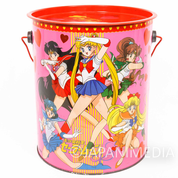Retro RARE! Sailor Moon S Big Size Can Box H8.5xD7.5 inch Morinaga JAPAN Japanimedia Store FRONT