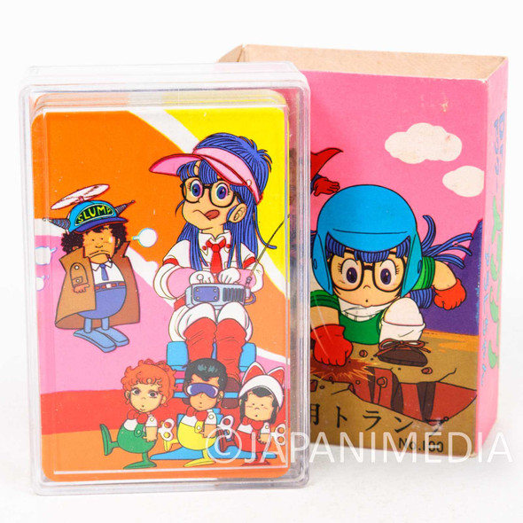 Retro RARE Dr. Slump Arale-chan Small Playing Cards Trump Akira Toriyama JAPAN Japanimedia Store FRONT