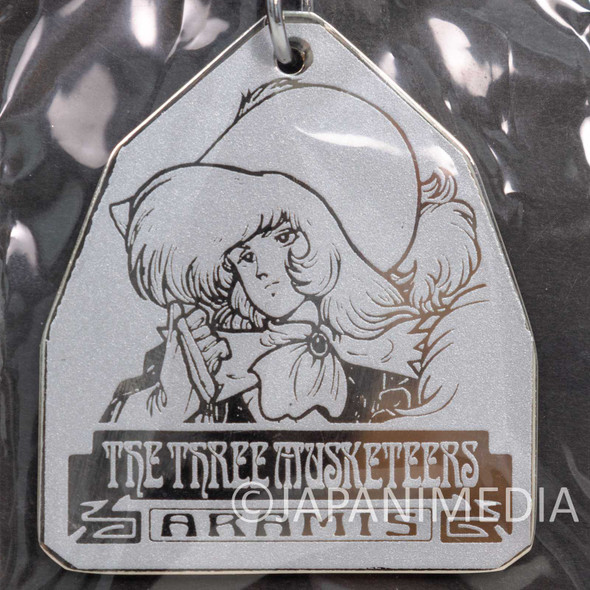 Retro RARE! Anime Sanjushi Aramis Metal Charm Keychain / The Three Musketeers Japanimedia Store FRONT
