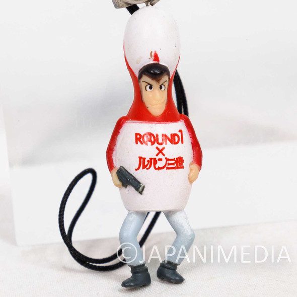 Lupin the Third with Bowling Pin Figure Strap #3 JAPAN ROUND 1 Japanimedia Store FRONT