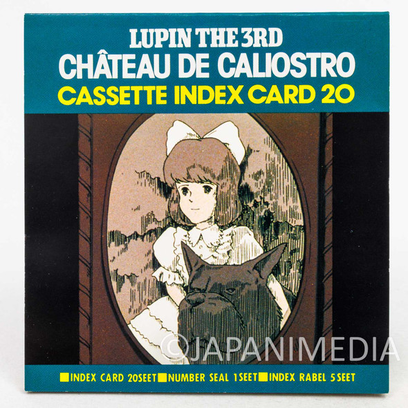 Lupin the Third (3rd) Castle of Cagliostro Cassette Index Card 20pages Set Japanimedia Store FRONT