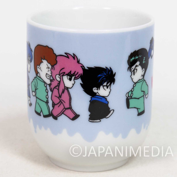 Retro RARE Yu Yu Hakusho Japanese Tea Cup Yunomi / Yusuke Hiei Kurama Kuwabara 2 Japanimedia Store FRONT