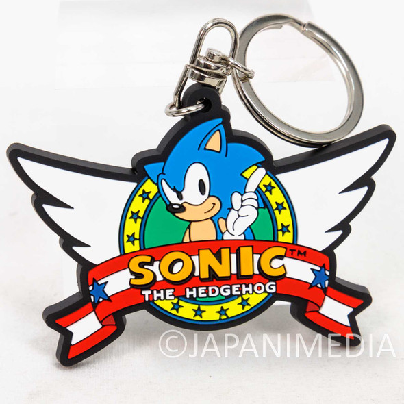 Sonic The Hedgehog Rubber Mascot Keychain #6 Title Screen /SEGA Japanimedia Store FRONT