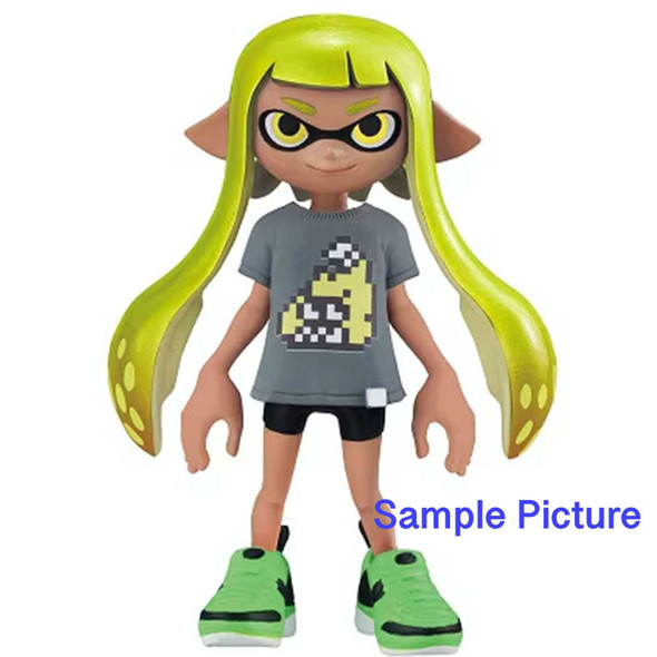Splatoon 2 Dress-up Figure Gear Collection - Reprint Edition - Squid GIRL [1 : Neon Yellow] Japanimedia Store FRONT