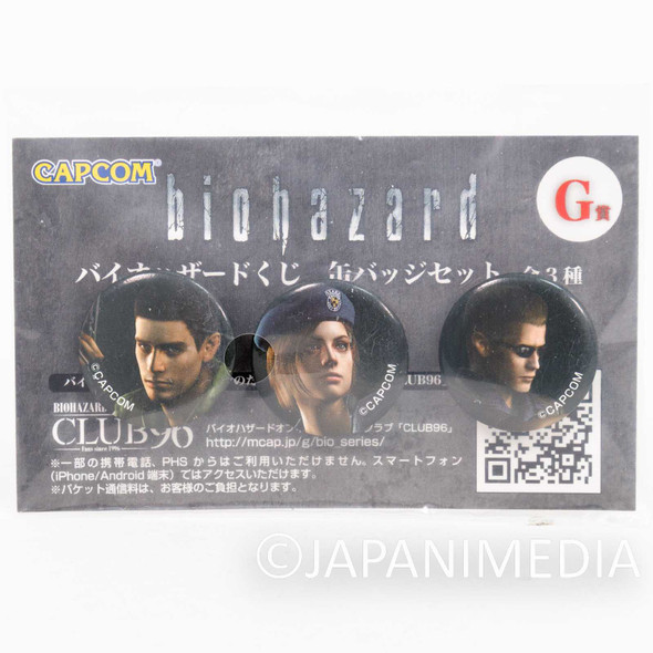RESIDENT EVIL Biohazard Mini Button badge Set Capcom 2 JAPAN GAME Japanimedia Store FRONT
