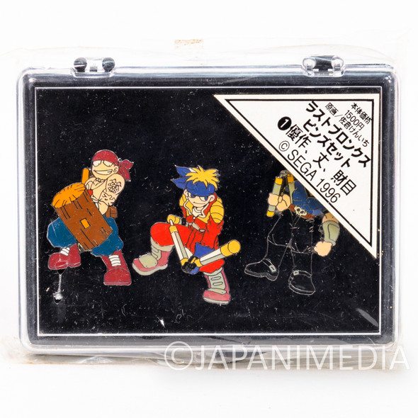 RARE! Last Bronx Metal Pins Set Yusaku Joe Zaimoku SEGA JAPAN GAME Japanimedia Store FRONT