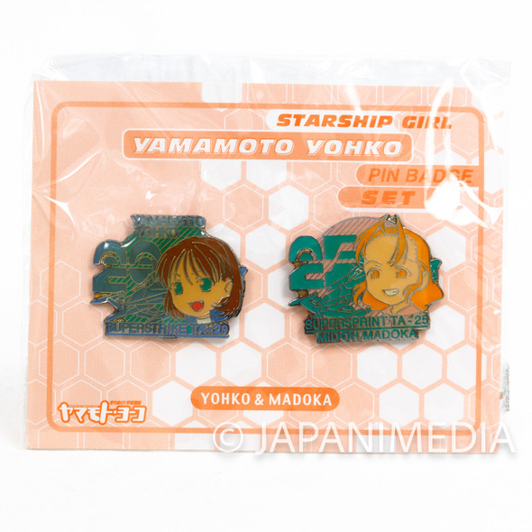 Starship Girl Yamamoto Yohko Pins Set [Yohko / Madoka] JAPAN Japanimedia Store FRONT