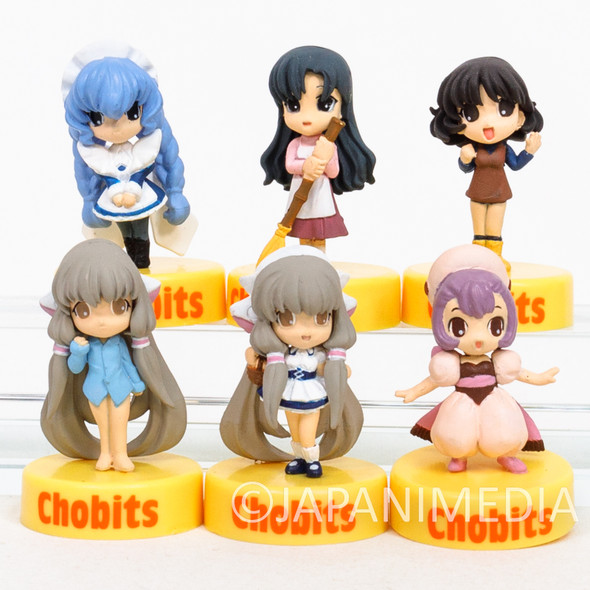 Chobits Mini Figure 6pc Set Chii Sumomo Yuzuki Chitose Yumi /CLAMP Japanimedia Store FRONT