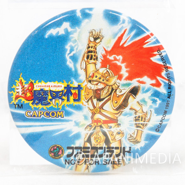 Super Ghouls 'n Ghosts Can Badge Pins Famicom Land Limited /Capcom MAKAIMURA Japanimedia Store FRONT