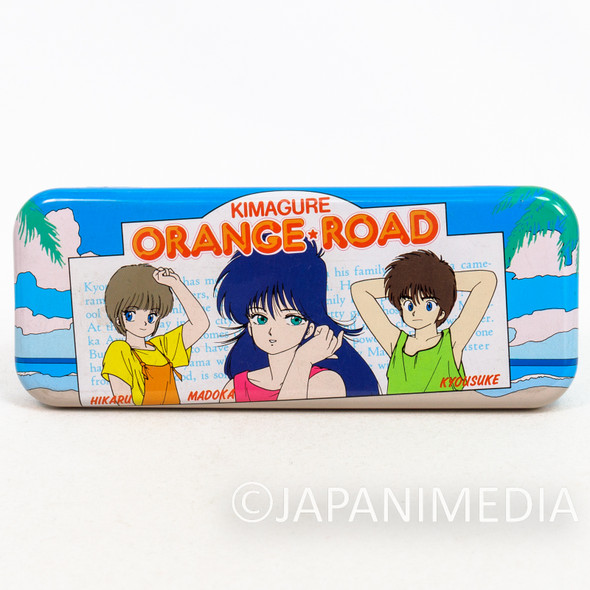 Retro RARE! Kimagure Orange Road Can Pen Case #1 Madoka Ayukawa Japanimedia Store FRONT