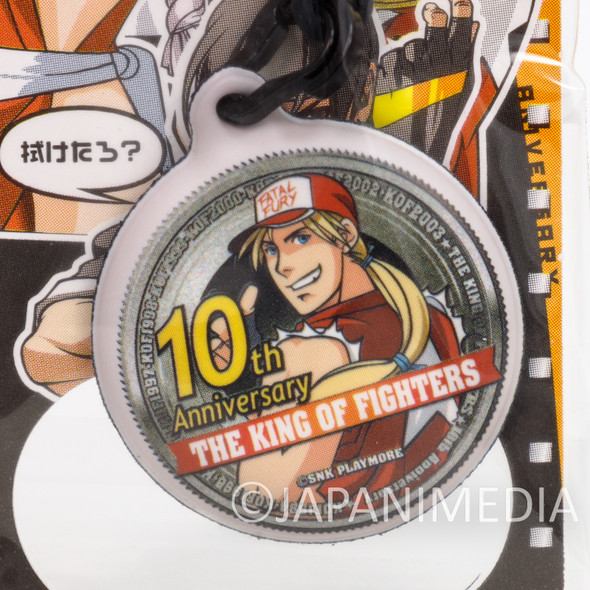 King of FightersTerry Bogard Screen Cleaner Mascot Strap KOF 10th Anniversary Japanimedia Store FRONT