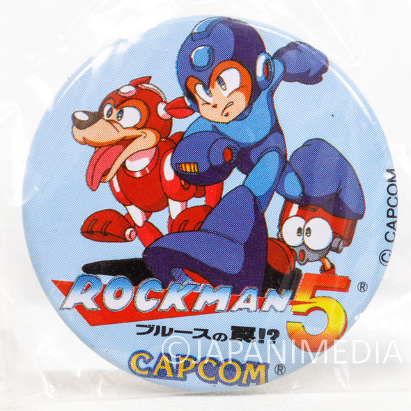MEGA MAN ROCK MAN 5 Can Badge Pins CAPCOM Japanimedia Store FRONT