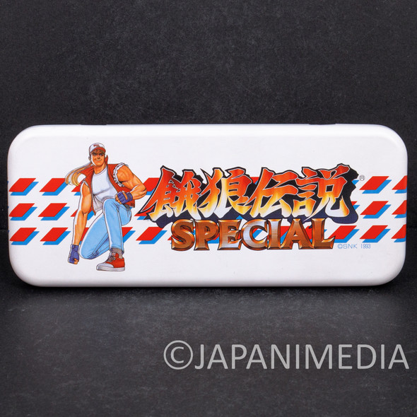 RARE! Fatal Fury Special Can Pen Case Gamest JAPAN SNK NEOGEO