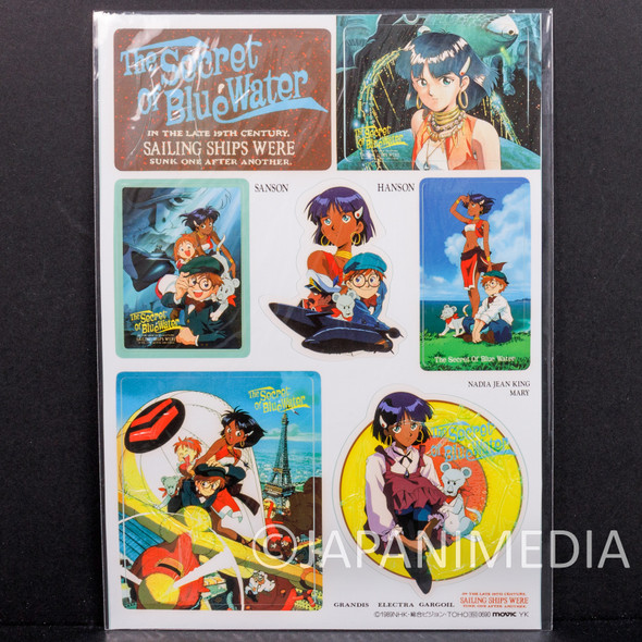 Retro Nadia The Secret of Blue Water Sticker Sheet ANIME GAINAX Japanimedia Store FRONT