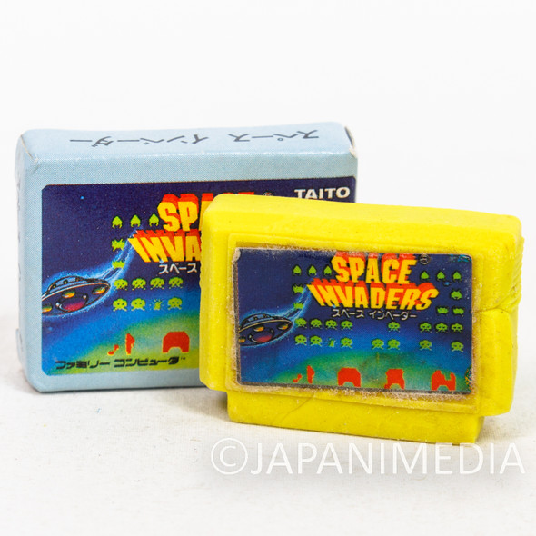 Space Invaders Cassette Mini Eraser AMADA JAPAN TAITO FAMICOM NES Nintendo Japanimedia Store FRONT
