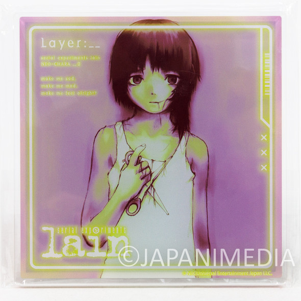 serial experiments lain 4x4inch Picture Acrylic w/Magnet #E Japanimedia Store FRONT